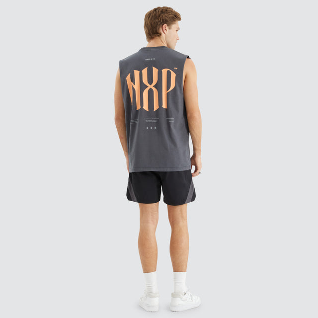 Anode Relaxed Muscle Tee Pigment Asphalt