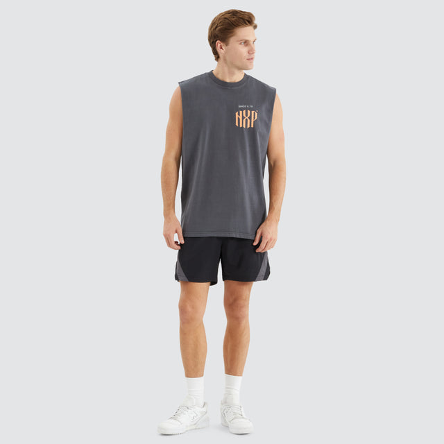 Anode Relaxed Muscle Tee Pigment Asphalt