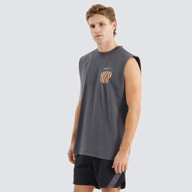 Anode Relaxed Muscle Tee Pigment Asphalt