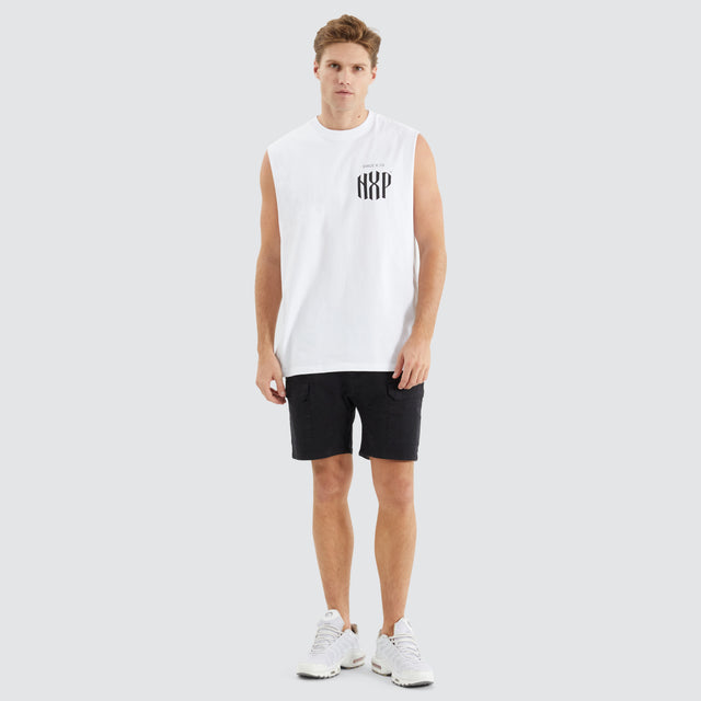 Anode Relaxed Muscle Tee Optical White