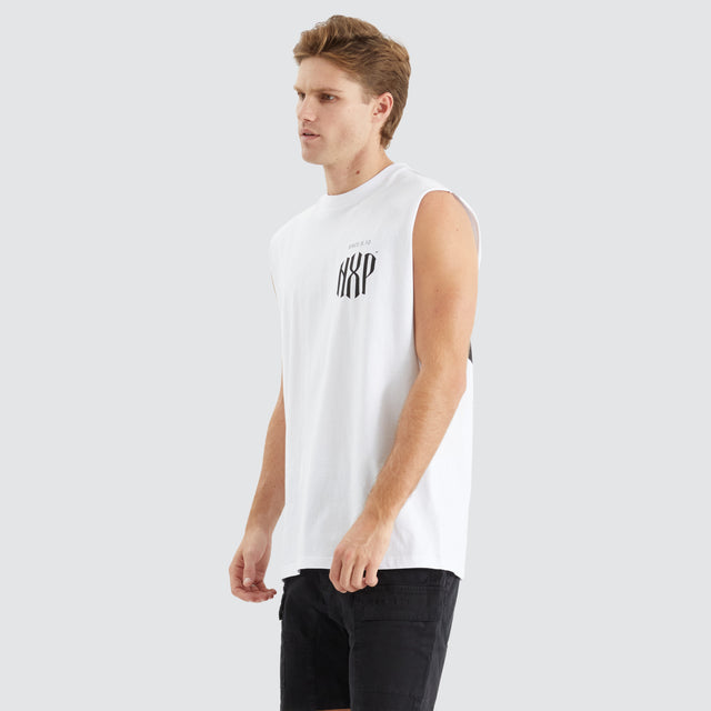 Anode Relaxed Muscle Tee Optical White