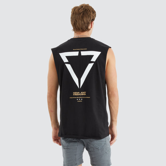 Vector Scoop Back Muscle Jet Black