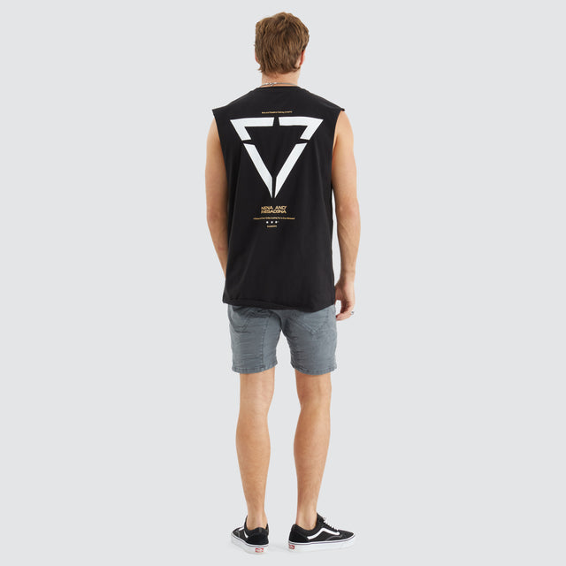 Vector Scoop Back Muscle Jet Black