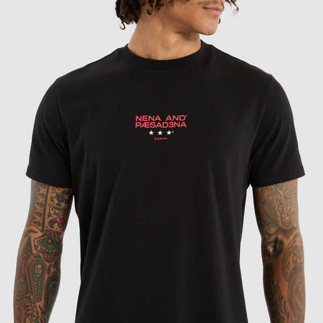 Vector Dual Curved Tee Jet Black