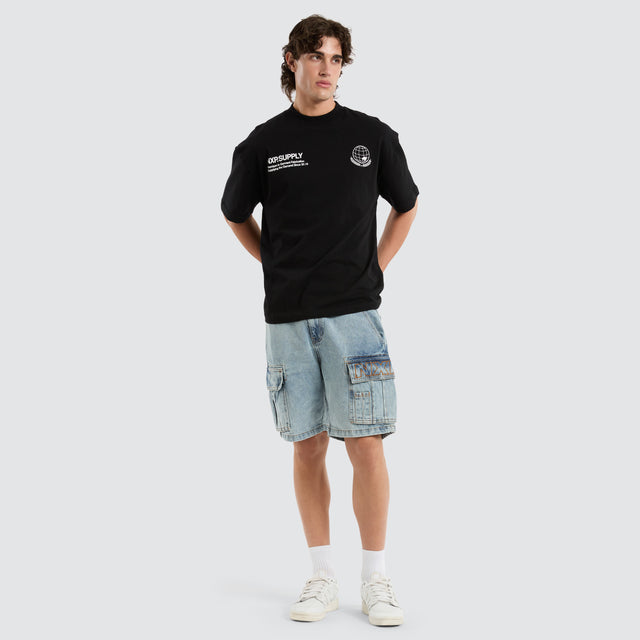 Tackle Street Tee Jet Black