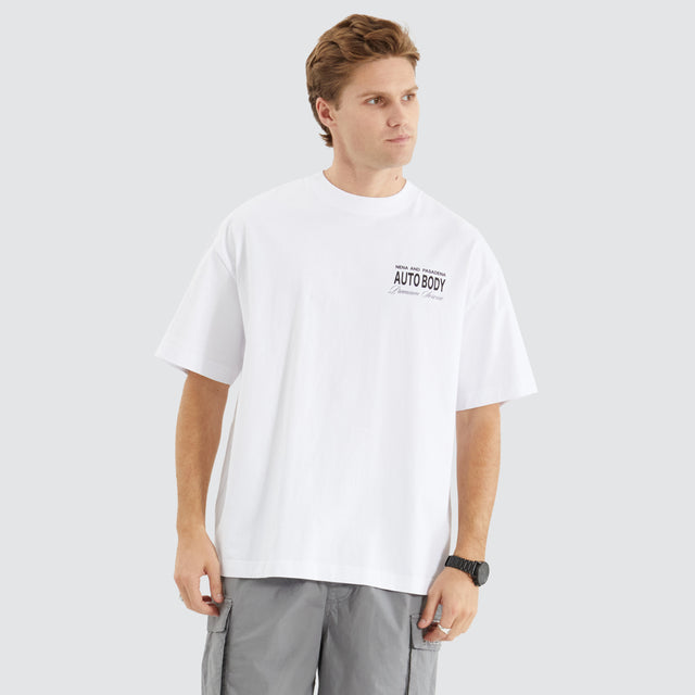 Steed Street Tee Optical White