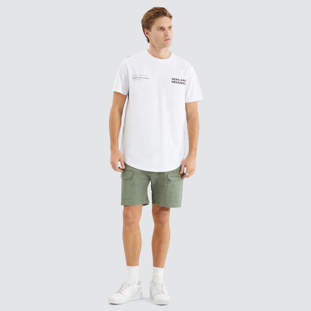 Module Dual Curved Tee White/Black