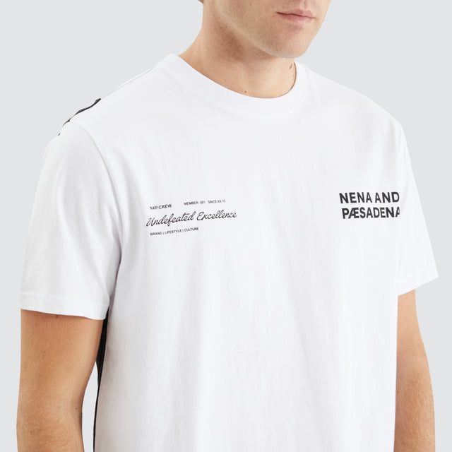 Module Dual Curved Tee White/Black