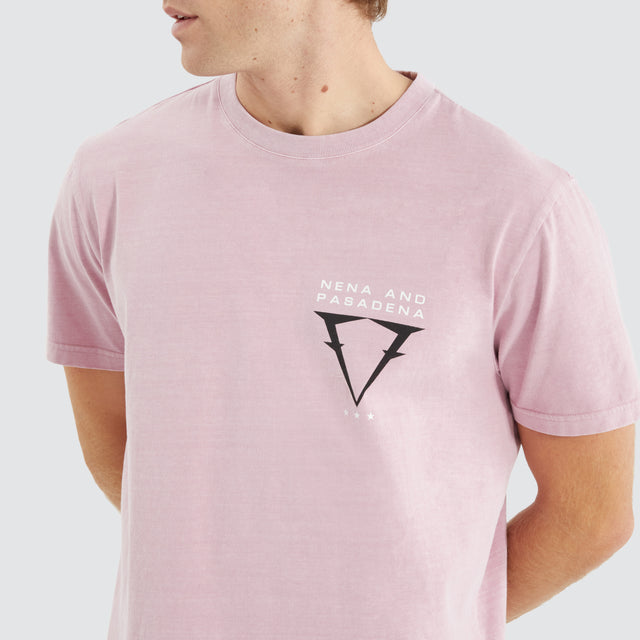 Data Dual Curved Tee Pigment Pink