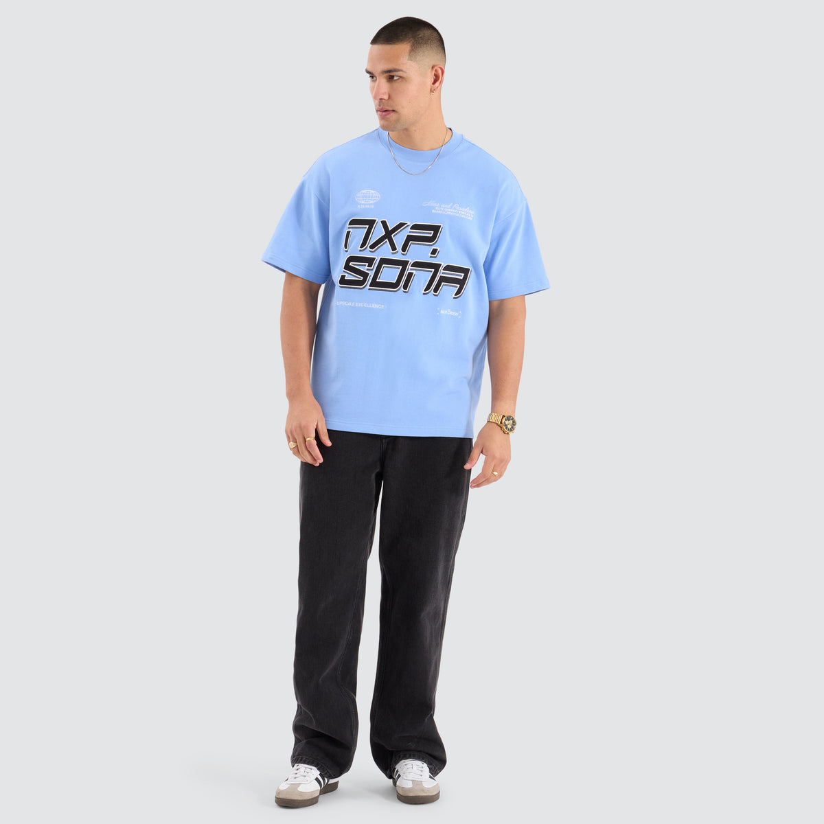 Lasso Loopback Raptor Tee Vista Blue | Neverland Store