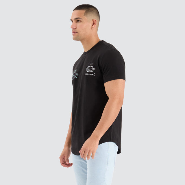 Grande Dual Curved Tee Jet Black