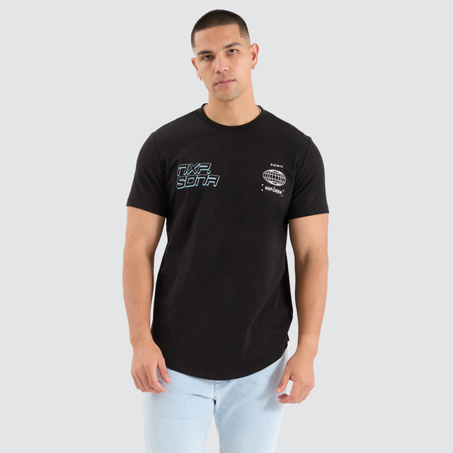 Grande Dual Curved Tee Jet Black