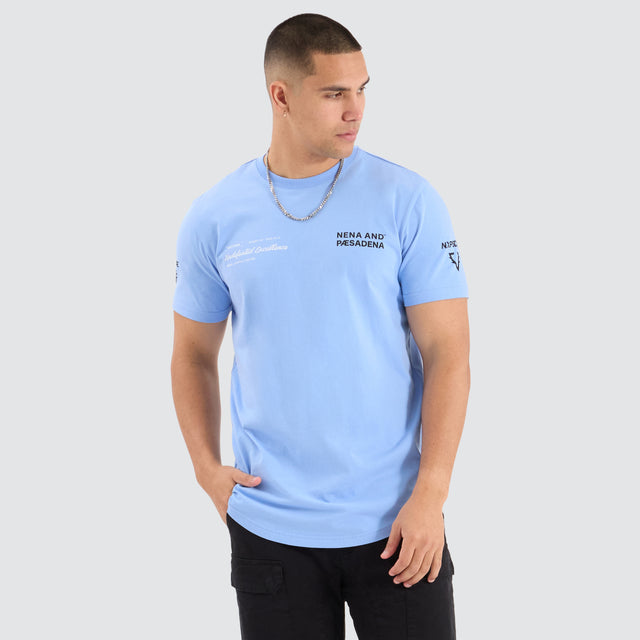 Chilvary Dual Curved Tee Vista Blue