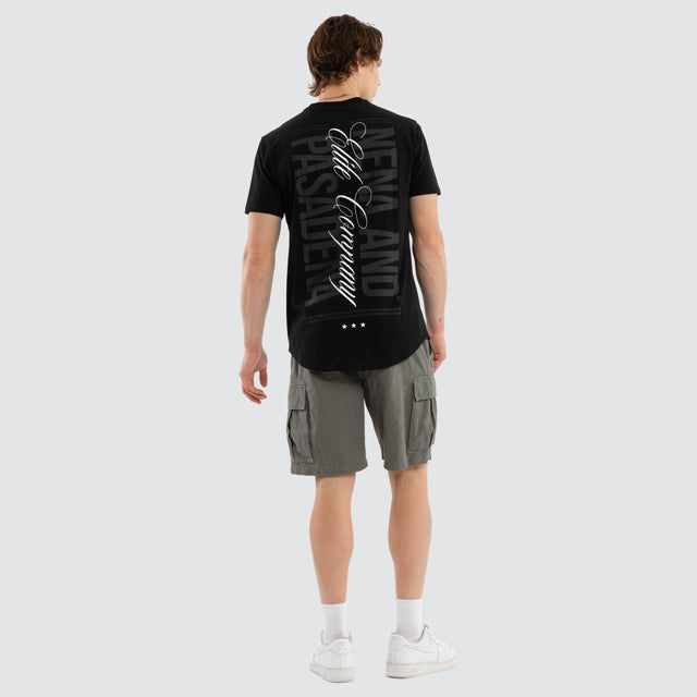 Spur Dual Curved Tee Jet Black