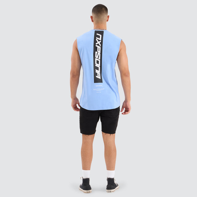 Station Scoop Back Muscle Vista Blue