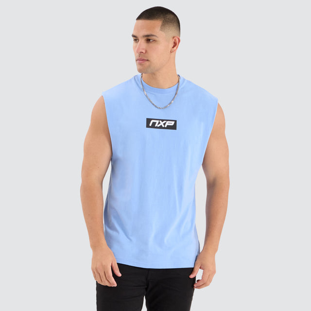 Station Scoop Back Muscle Vista Blue