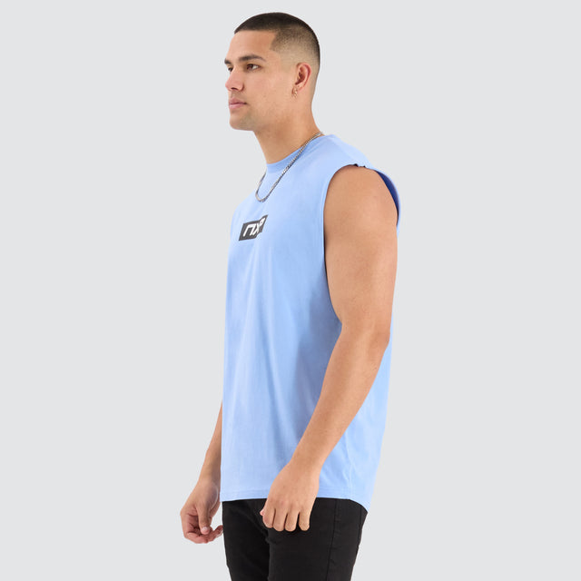 Station Scoop Back Muscle Vista Blue