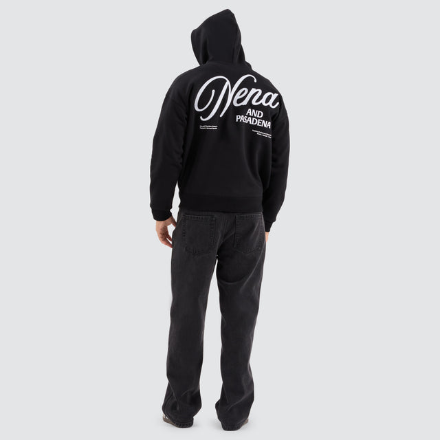 Treaty Box Fit Hoodie Jet Black