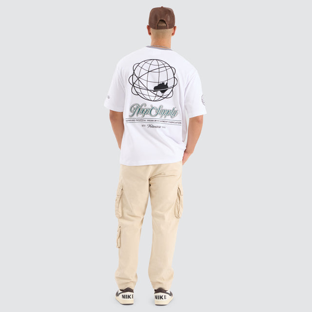 Anglo Oversized Tee Optical White