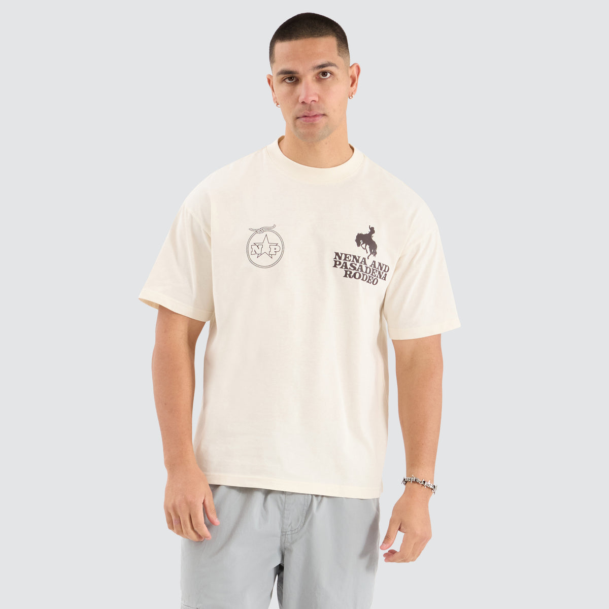 NXP Rodeo Raptor Tee in Tofu | Neverland Store