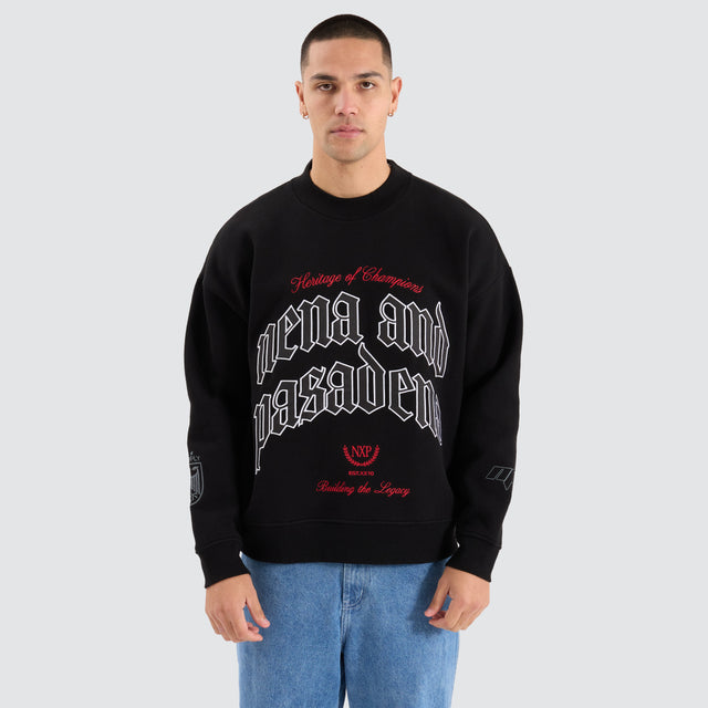 Buyout Box Fit Sweater Jet Black