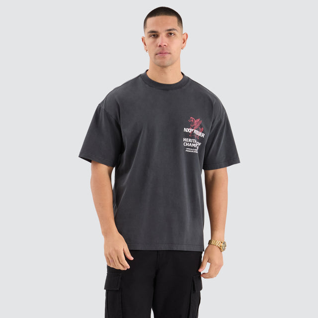 Heritage Raptor Tee Pigment Black