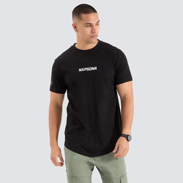 Anlantic Dual Curved Tee Jet Black