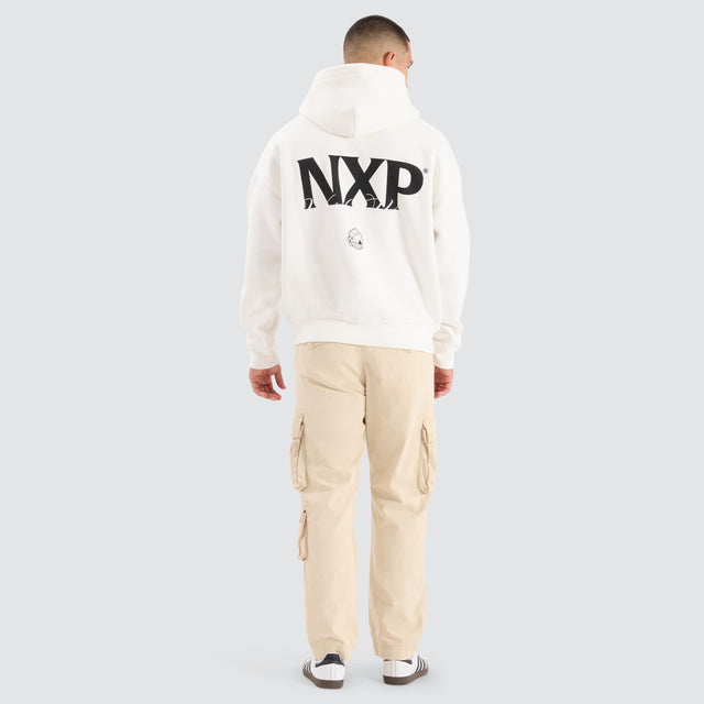 Dexter Box Fit Hoodie Natural White