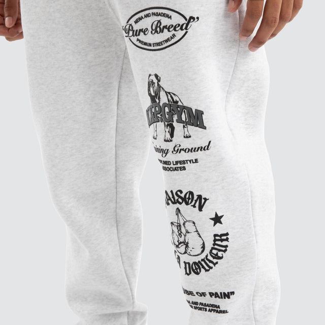 Maison Trackpant Snow Marle Grey