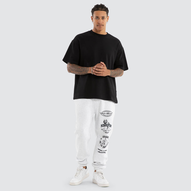 Maison Trackpant Snow Marle Grey