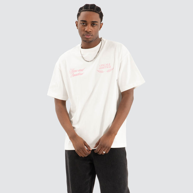 Gentlemen Raptor Tee Natural White