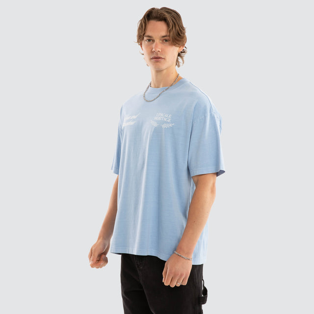 Gentlemen Raptor Tee Pigment Blue Bell