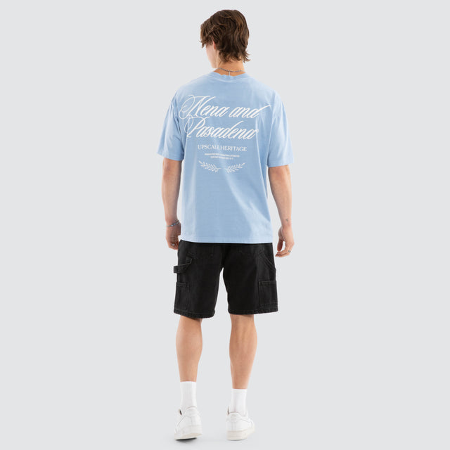 Gentlemen Raptor Tee Pigment Blue Bell