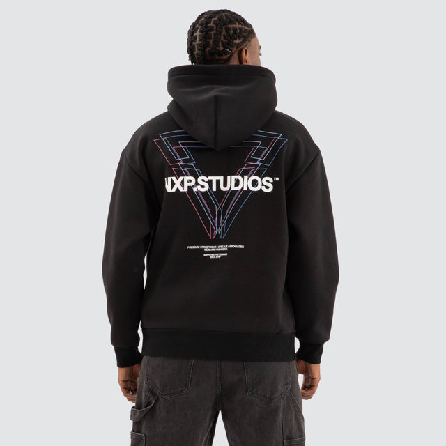 Dagger Relaxed Hoodie Jet black