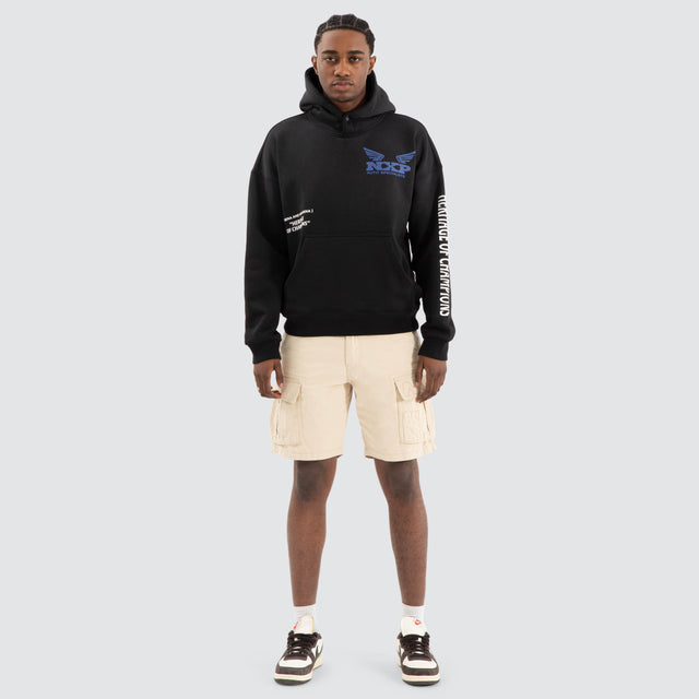 Rogue Box Fit Hoodie Jet black