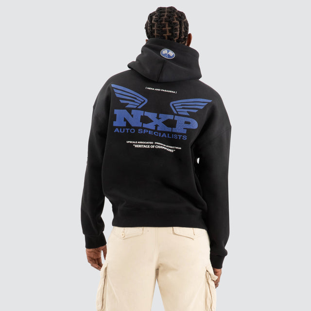 Rogue Box Fit Hoodie Jet black