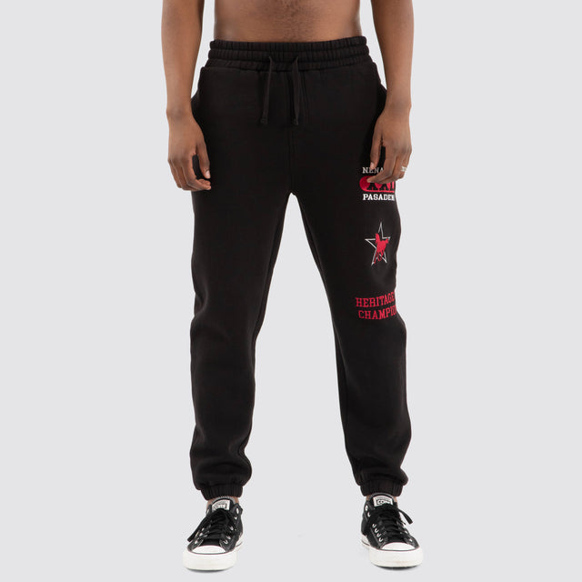 Heritage Trackpant Jet black