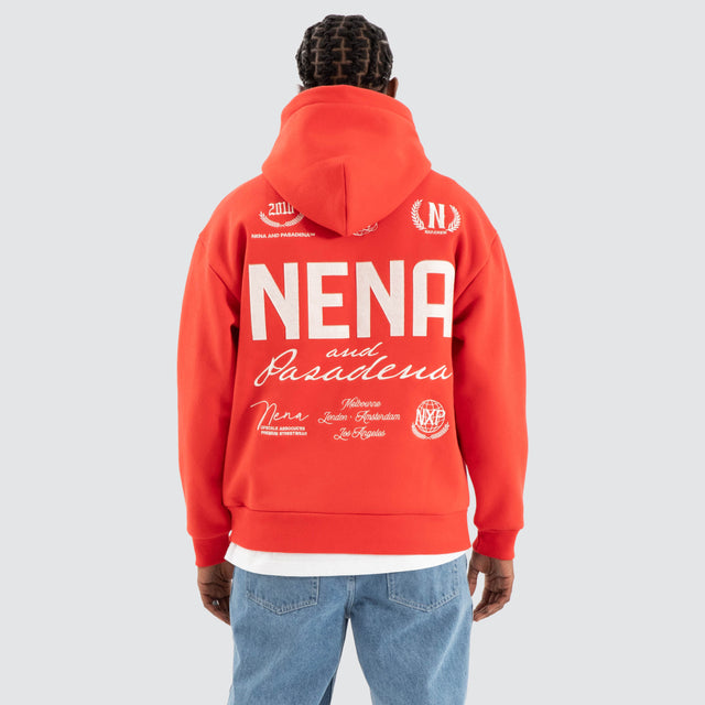 United Relaxed Hoodie Poppy Red