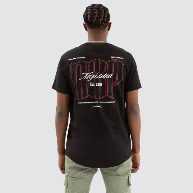 Combat Dual Curved Tee Jet black