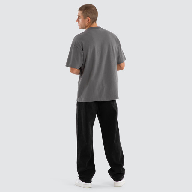 model wears Climax Raptor Tee Charcoal T-Shirts Grey - image 2