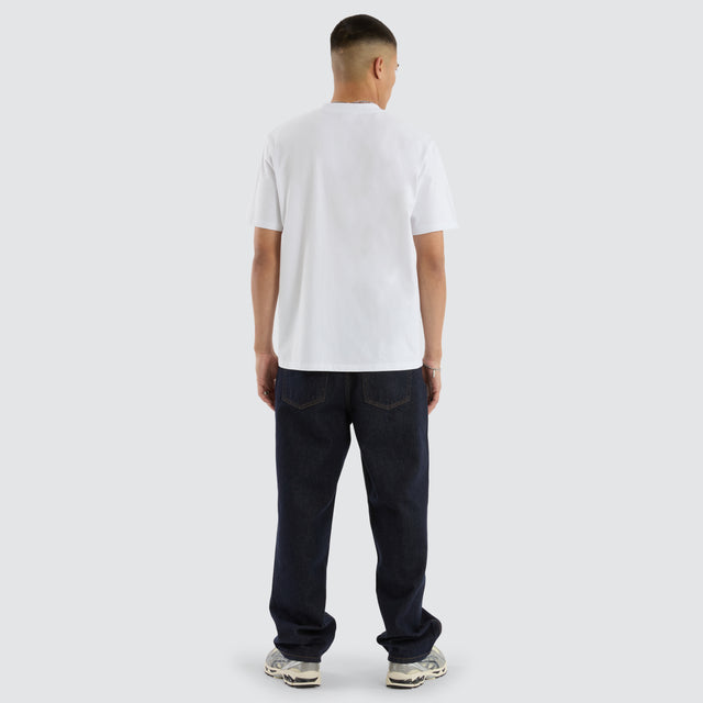 model wears Motion Classic Tee Optical White T-Shirts White - image 2