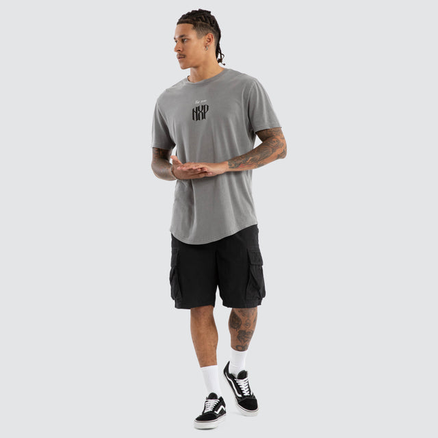 Rush Dual Curved Tee Pigment Frost Grey