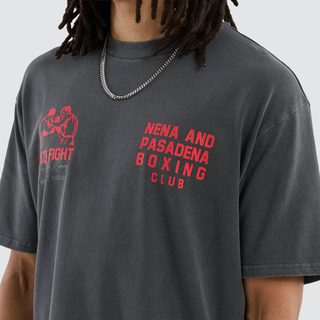 Mark Box Fit Tee Pigment Asphalt