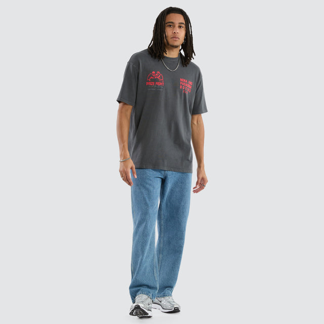 Mark Box Fit Tee Pigment Asphalt