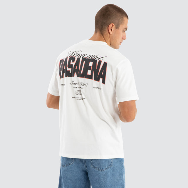 Distance Classic Tee Natural White