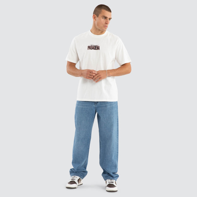 Distance Classic Tee Natural White