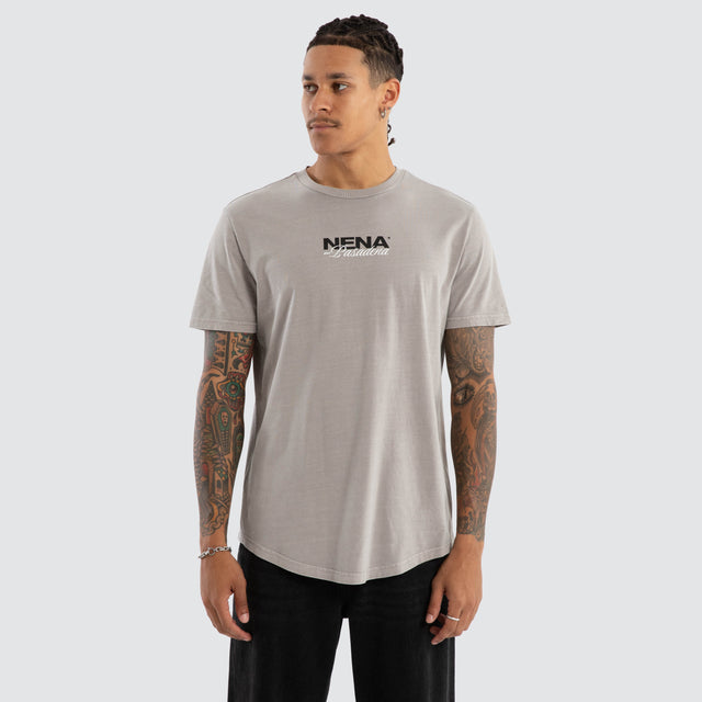 Veered Dual Curved Tee Pigment Paloma