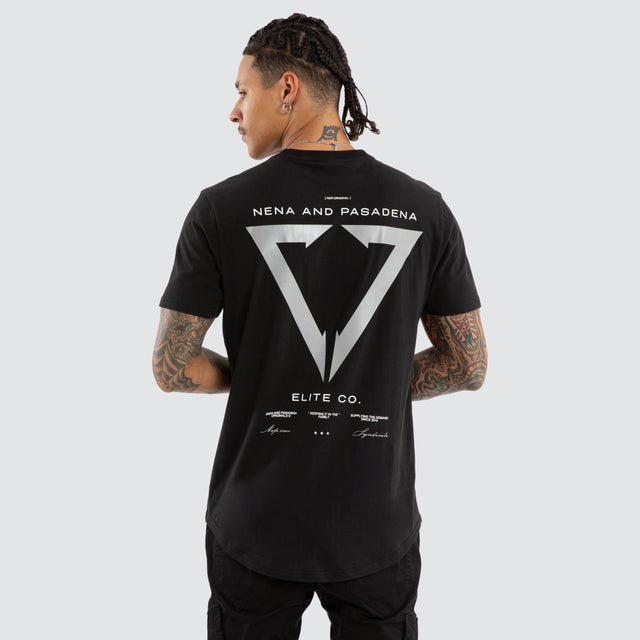 Wave Dual Curved Tee Jet Black