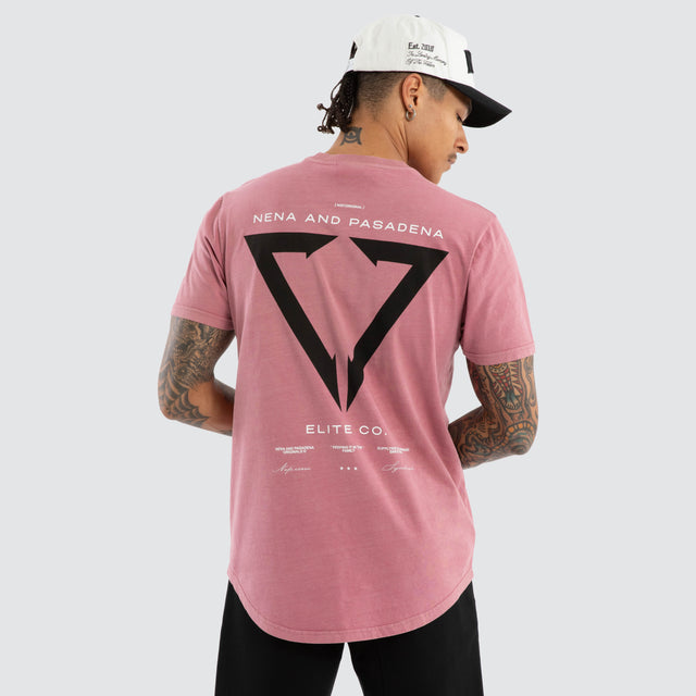 Wave Dual Curved Tee Pigment Mesa Rose