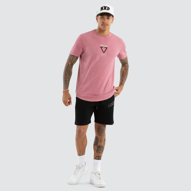 Wave Dual Curved Tee Pigment Mesa Rose